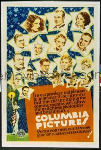 046 COLUMBIA PICTURES linen 1sheet