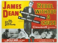 3004 REBEL WITHOUT A CAUSE British quad movie poster '55 James Dean