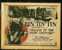 3521 TRACKED IN THE SNOW COUNTRY 8 lobby cards '25 Rin Tin Tin!